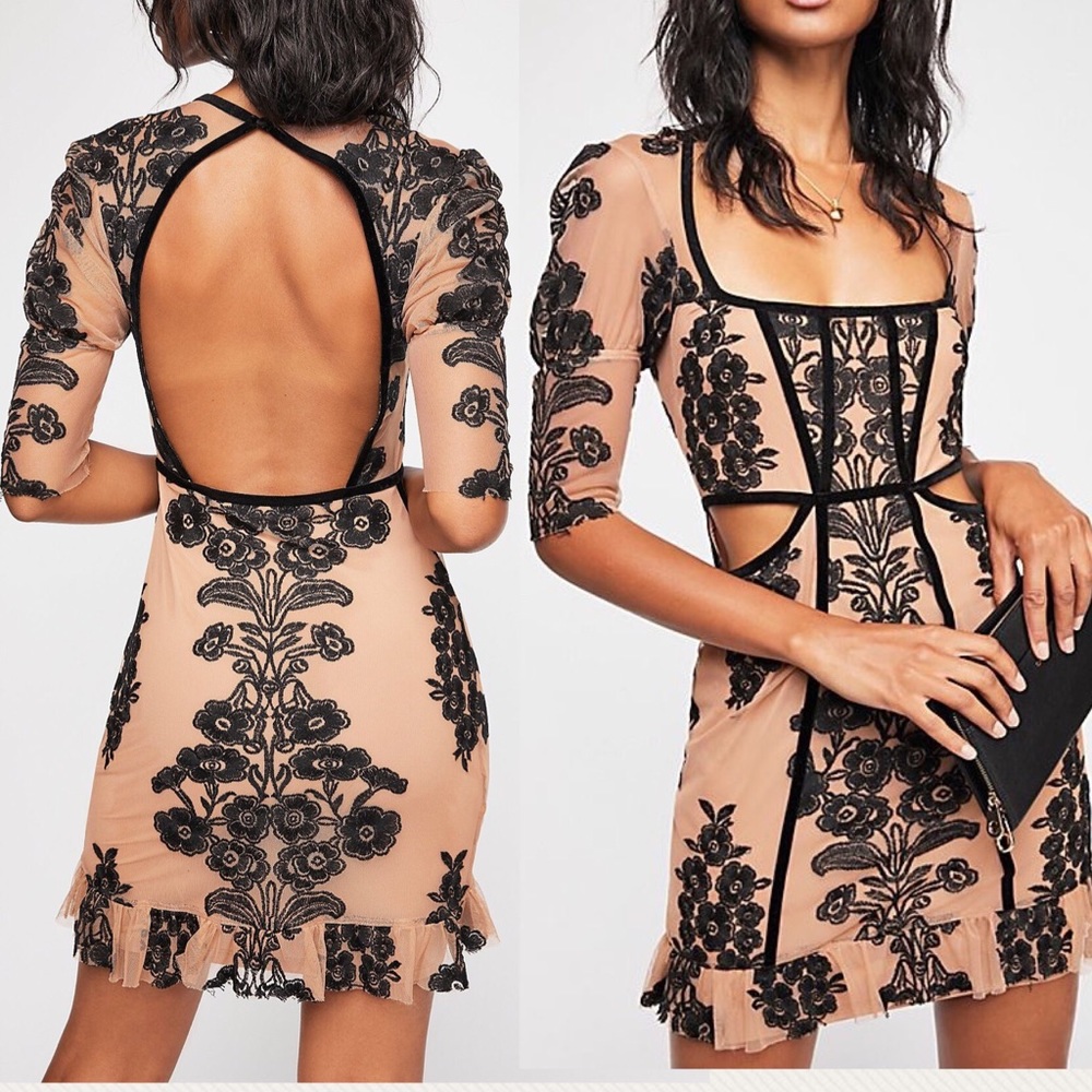 New For Love & Lemons Temecula Fall Mini Dress